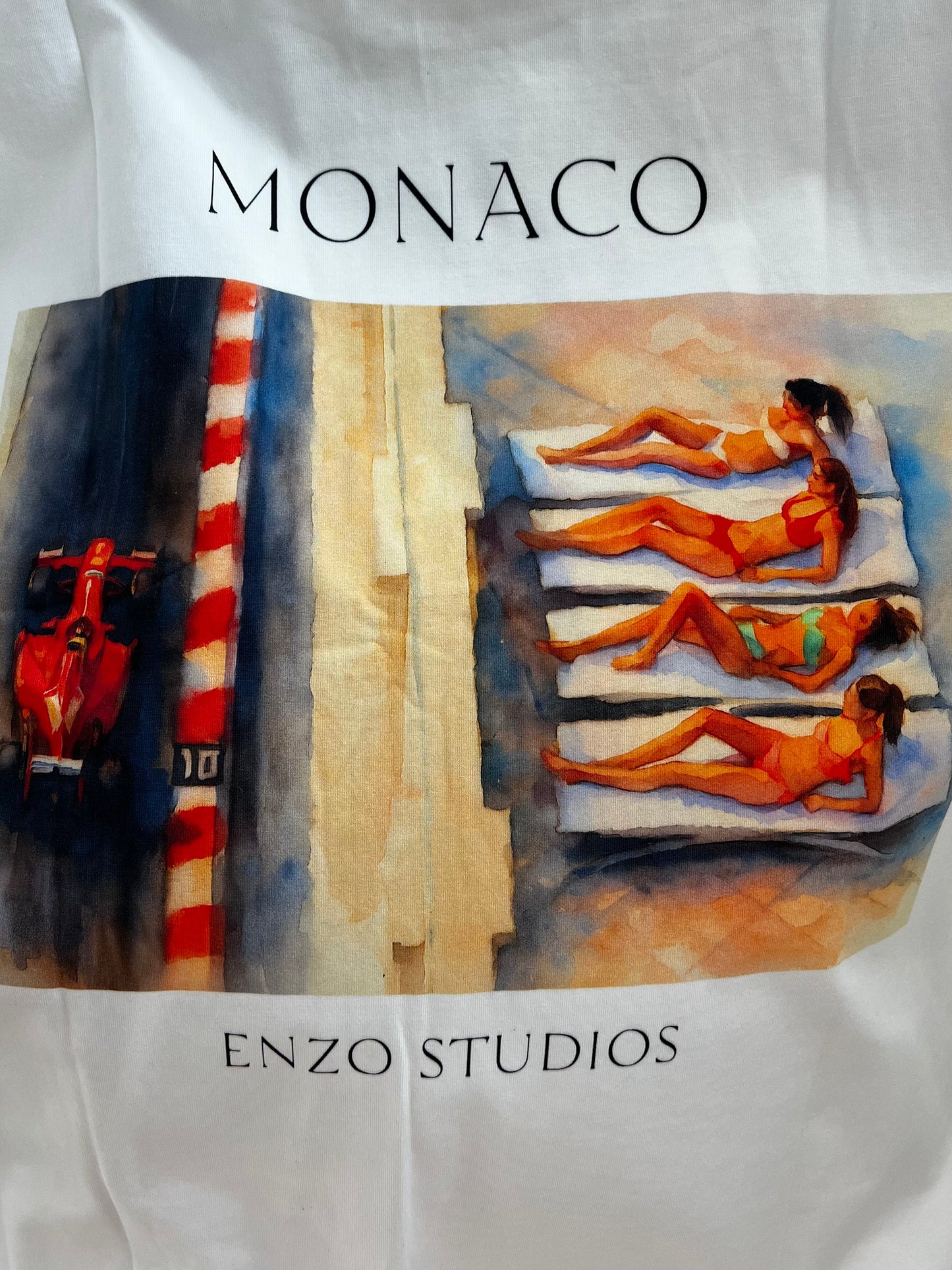 Monaco Watercolor T-Shirt