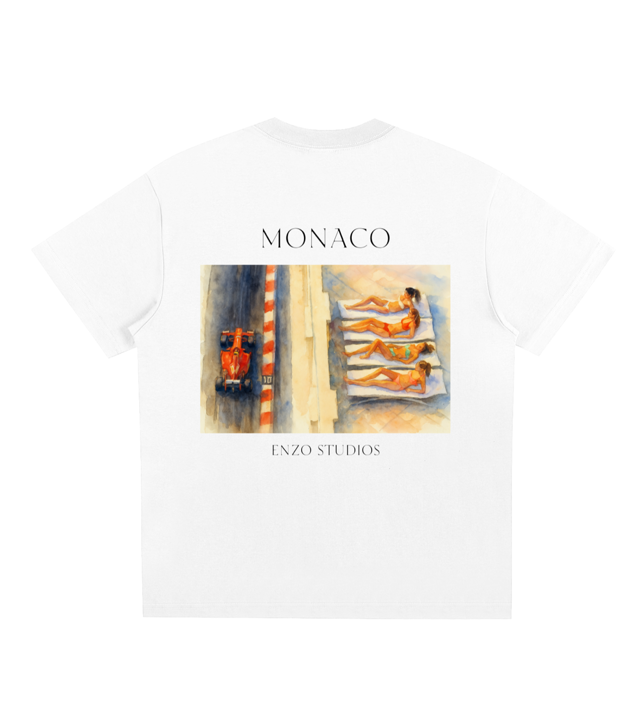 Monaco Watercolor T-Shirt